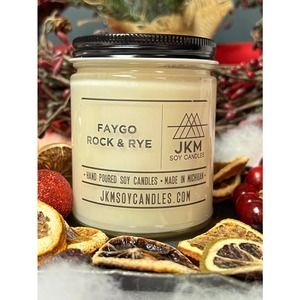 Large 16 oz Michigan Collection FAYGO ROCK & RYE Candle